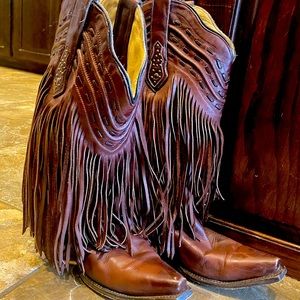 Corral Fringed Cowboy Boots